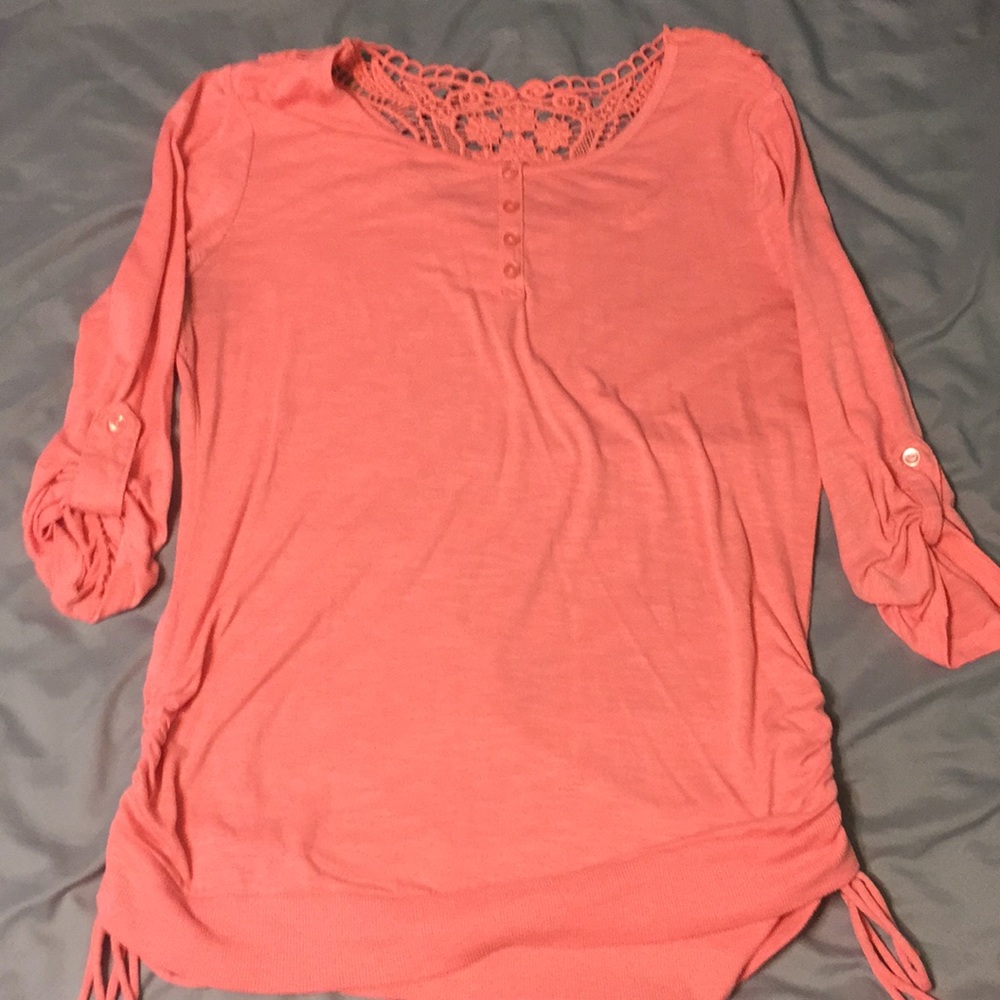 Peach blouse